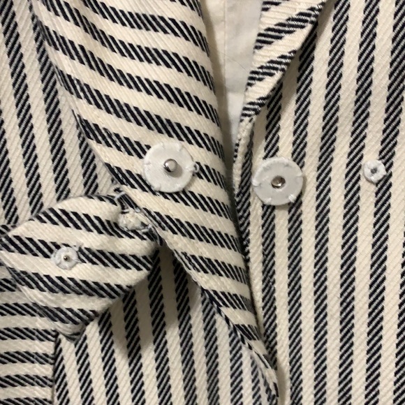 3/$88! Diane von Furstenburg cotton blazer (10) - Picture 5 of 8